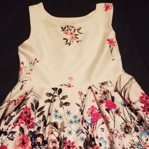 White floral dress